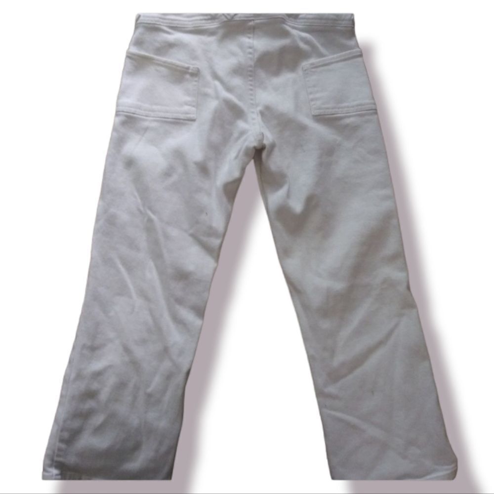 Bright white crop jeans size 1